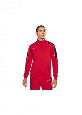 Nike - Nike Academy Knit Soccer Ανδρική Φούτερ Ζακέτα Dri-Fit με Τσέπες Κόκκινη DA5566-687