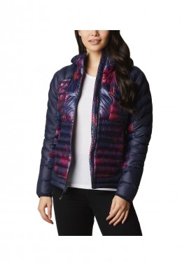 Columbia - Columbia Κοντό Γυναικείο Puffer Μπουφάν για Χειμώνα Navy Μπλε 1955323-473