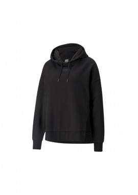 Puma - Puma Her Γυναικείο Φούτερ με Κουκούλα Μαύρο 589519-01