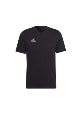 adidas performance - Adidas Entrada 22 Ανδρικό Αθλητικό T-shirt Κοντομάνικο με Λαιμόκοψη Τύπου V Μαύρο HC0448