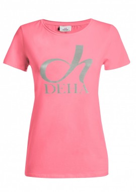 DEHA - Deha Graphic Stretch T-Shirt A00141-55219 Ρόζ