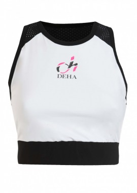 DEHA - Deha Γυναικείο Αθλητικό Μπουστάκι Λευκό B64423-10001