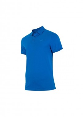 4f - 4F Ανδρικό T-shirt Polo Μπλε H4L22-TSM355-33S