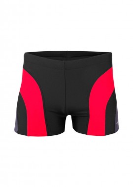 Crowell - Crowell Crowell Sykes Ανδρικό Μαγιό Σορτς Black/Red με Ρίγες