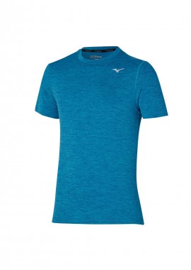 Mizuno - Mizuno Impulse Core Ανδρικό Αθλητικό T-shirt Κοντομάνικο Μπλε J2GA751920