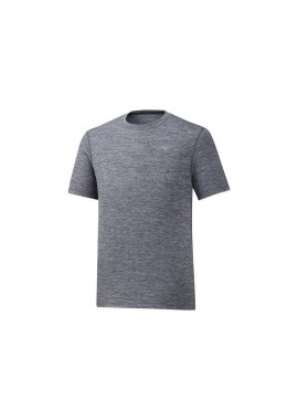 Mizuno - Mizuno Impulse Core Ανδρικό Αθλητικό T-shirt Κοντομάνικο Γκρι J2GA751908