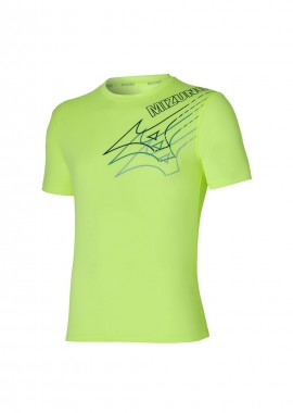 Mizuno - Mizuno Core Ανδρικό Αθλητικό T-shirt Κοντομάνικο Κίτρινο J2GA205737