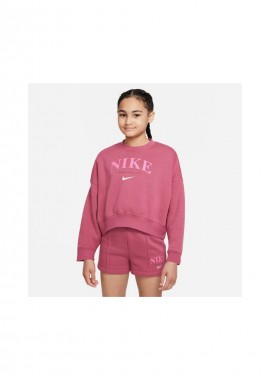 Nike Sportswear - Nike Fleece Παιδικό Φούτερ Φούξια Trend Crew DV2563-633