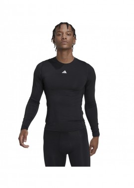 adidas performance - Adidas Techfit Training Ανδρική Αθλητική Μπλούζα Μακρυμάνικη Μαύρη HK2336