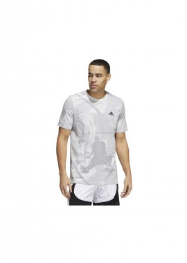 adidas performance - Adidas Iginite Ανδρικό T-shirt Γκρι με Στάμπα HL0087