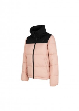 4f - 4F Κοντό Γυναικείο Puffer Μπουφάν για Χειμώνα Coral H4Z22-KUDP014-65S