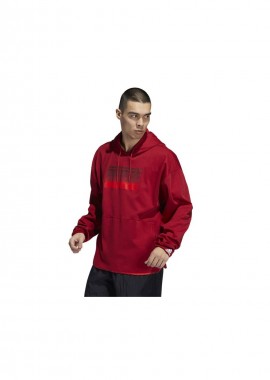 adidas performance - Adidas Ανδρικό Φούτερ με Κουκούλα και Τσέπες Κόκκινο HI5825