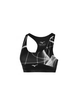 Mizuno - Mizuno Alpha Graphic Γυναικείο Αθλητικό Μπουστάκι Μαύρο J2GA270009