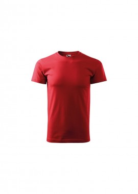 Adler - Adler Heavy Ανδρικό Διαφημιστικό T-shirt Κοντομάνικο σε Κόκκινο Χρώμα MLI-13707