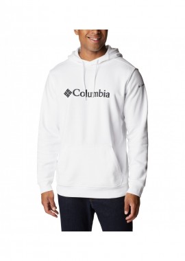 Columbia - Columbia Ανδρικό Φούτερ με Κουκούλα και Τσέπες Λευκό 1681664-106