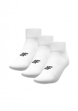 4f - 4F 4FSS23USOCM150-10S Αθλητικές Κάλτσες Λευκές 3 Ζεύγη