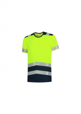Tricorp - Tricorp MLI-T0197 T-Shirt Εργασίας με Αντανακλαστικές Ταινίες Κίτρινο