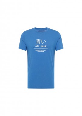 Mustang - Mustang Ανδρικό T-shirt Κοντομάνικο Μπλε 10135225234