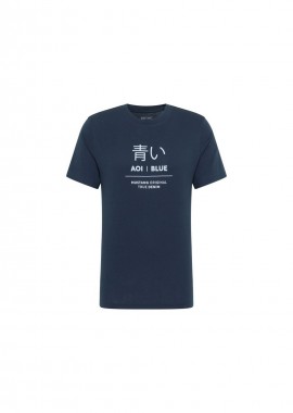 Mustang - Mustang Ανδρικό T-shirt Κοντομάνικο Navy Μπλε 10135225330
