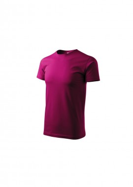 Malfini - Malfini Basic Ανδρικό Διαφημιστικό T-shirt Κοντομάνικο σε Φούξια Χρώμα MLI-12949