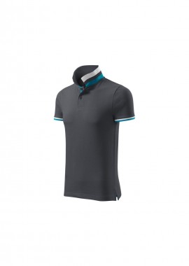 Malfini - Malfini Ανδρικό T-shirt Κοντομάνικο Polo Γκρι MLI-25683