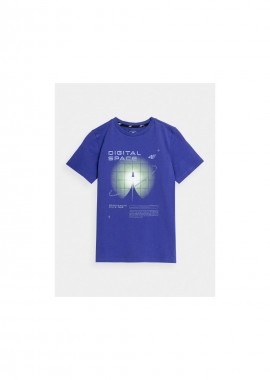 4f - 4F Παιδικό T-shirt Μπλε 4FJAW23TTSHM0798-36S