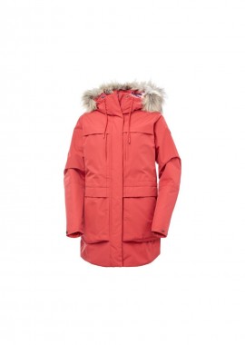 Helly hansen - Helly Hansen Κοντό Γυναικείο Μπουφάν Παρκά για Χειμώνα Κόκκινο 54012-101