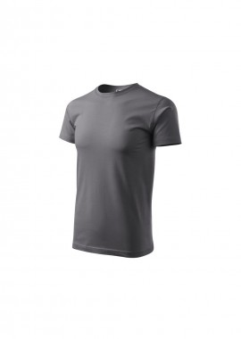 Malfini - Malfini Basic Ανδρικό Διαφημιστικό T-shirt Κοντομάνικο steel MLI-12936