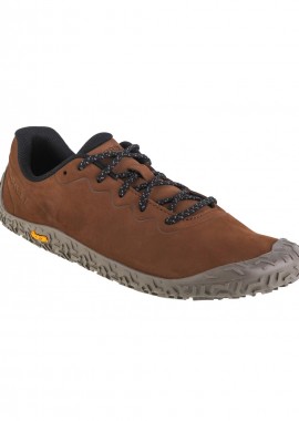 Merrell - Merrell Vapor Glove 6 Ltr J067863 Ανδρικά Αθλητικά Παπούτσια Trail Running Καφέ