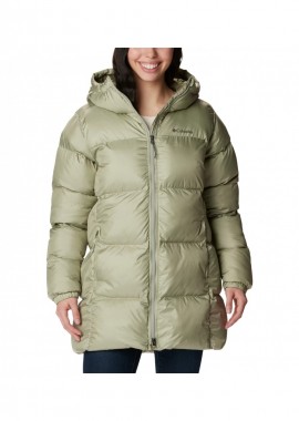 Columbia - Columbia Μακρύ Γυναικείο Puffer Μπουφάν Χακί 1864791-348