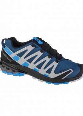 Salomon - Salomon XA Pro 3D V8 GTX L41629200 Ανδρικά Αθλητικά Παπούτσια Trail Running Αδιάβροχα με Μεμβράνη Gore-Tex Blue / Blithe