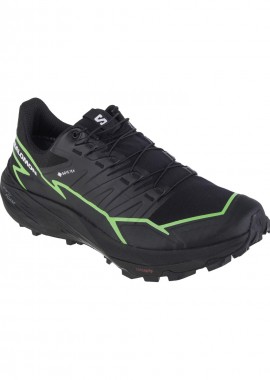Salomon - Salomon Thundercross L47279000 Ανδρικά Ορειβατικά Παπούτσια Αδιάβροχα με Μεμβράνη Gore-Tex Μαύρα