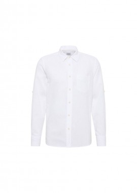 Mustang - Mustang Clemens Linen Cotton shirt M 10143562045
