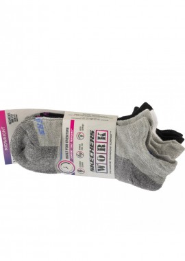 Skechers - Skechers 3pk Work Lowcut Womens Socks S119052GRBK