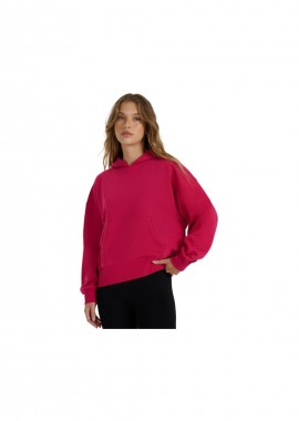 4f - Women's sweatshirt 4F F1887 dark pink 4FWAW25TSWSF1887 53S