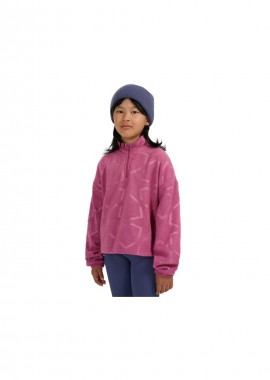 4f - Fleece for girls 4F F342 dark pink 4FJWAW25TFLEF342 53A
