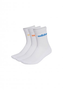 adidas performance - adidas Linear Crew Cushioned Socks 3 Pairs white KD1717