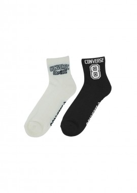 Converse - Converse 2pack socks white black E1345A