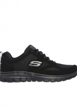 Skechers - Skechers Lite-Weight QTR Overlay 52635-BBK Ανδρικά Αθλητικά Παπούτσια Running Μαύρα
