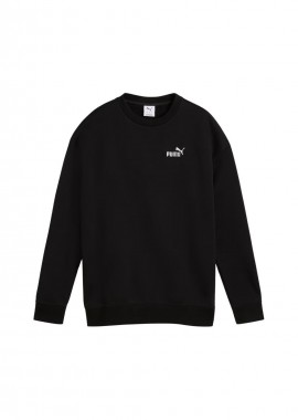 Puma - Puma Women's ESS Small No 11 Logo Relaxed Crew Sweatshirt Black 684975 01