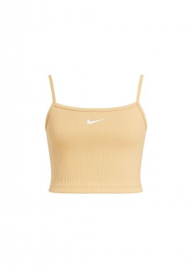 Nike - Nike Sportswear Essential Rib Crop Top SanddriftWhite DM6737126