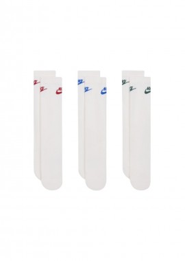 Nike - Nike Everyday Elevated Socks 3 Pairs White IH8522 906