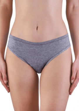 SIELEI - Γυναικείο Mini Slip από οργανικό βαμβάκι | 1445 ΓΚΡΙ ΑΝΟΙΧΤΟ
