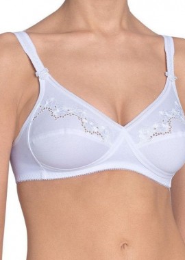 TRIUMPH - Σουτιέν χωρίς μπανέλα | Elasti Cross+Cotton N ΛΕΥΚΟ