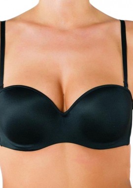 SIELEI - Στράπλες σουτιέν με ενίσχυση | 1580 New ΜΑΥΡΟ