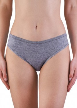 SIELEI - Γυναικείο Mini Slip από οργανικό βαμβάκι | 1445 ΓΚΡΙ ΑΝΟΙΧΤΟ