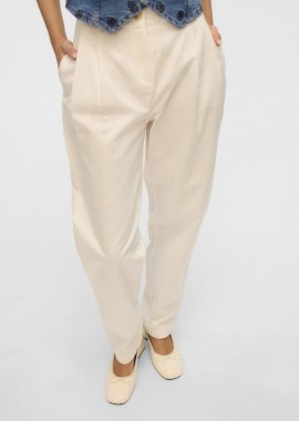 VERO MODA - VERO MODA Barrel Leg Trousers - 10329947 - White