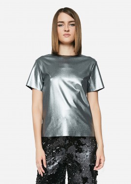 Cutcuutur - T-Shirt In Metallic Foil