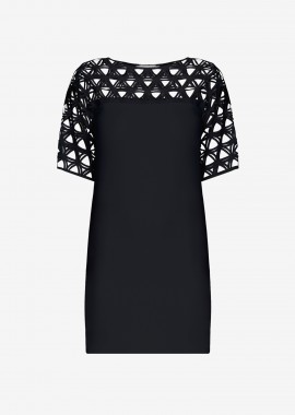 Cutcuutur - T-Shirt Dress in Black