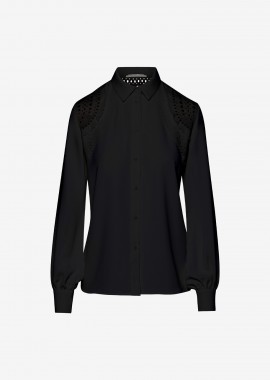Cutcuutur - Long-Sleeved Shirt in Black